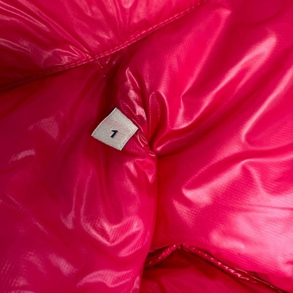 Moncler Hot Pink Quilted Down Puffer Jacket Puffer Coat Neon Pink Goose Down - Picture 11 of 15